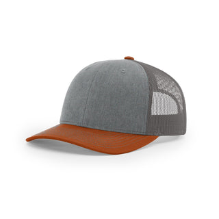 Richardson Trucker (Heather Grey/Charcoal/Dark Orange)