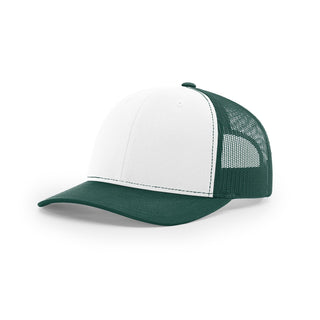 Richardson Trucker (White/Dark Green)