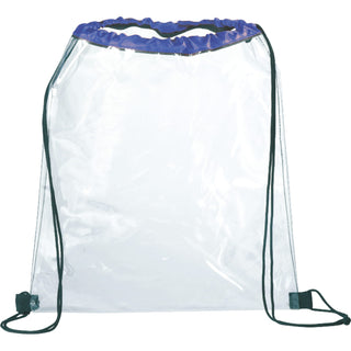 Printwear Rally Clear Drawstring Bag (Royal)