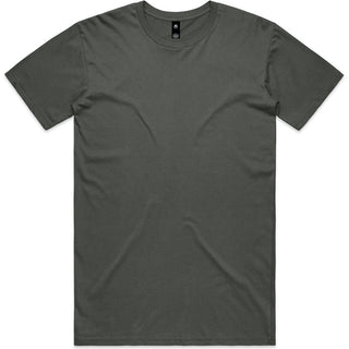 AS Colour 5001 Staple Tee Charcoal - Front View | color:Charcoal|view:front