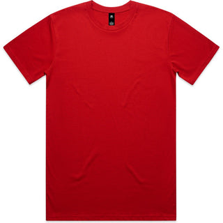 AS Colour 5001 Staple Tee Red - Front View | color:Red|view:front