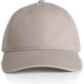 AS Colour 1131 Access Canvas Cap Mushroom - Front View | color: Mushroom|view:front