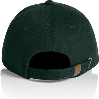 AS Colour 1131 Access Canvas Cap - Back View | color:Pine Green|view:back