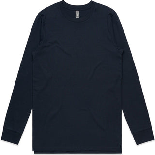AS Colour 5029 Base L/S Tee - Front View | color:Navy|view:front