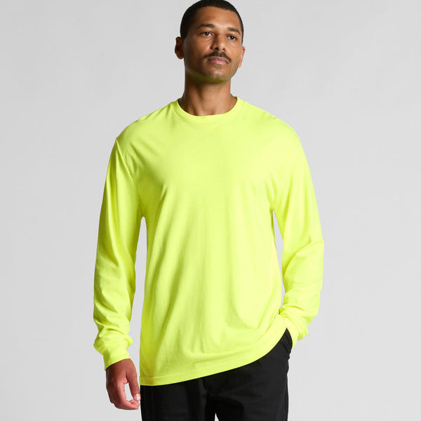 AS Colour Block Safety L/S Tee | 5054F (Safety Yellow)