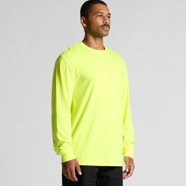 AS Colour Block Safety L/S Tee | 5054F (Safety Yellow)