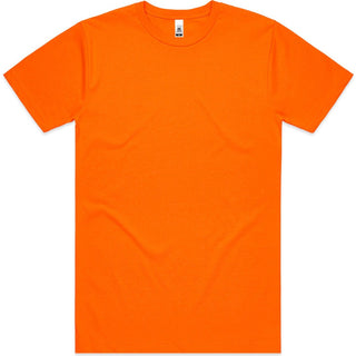 AS Colour 5050F Block Safety Tee - Front View | color:Safety Orange|view:front