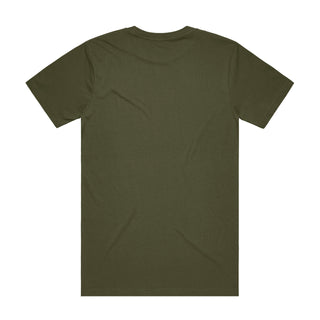 AS Colour 5050T Block Tubular Tee - Back View | color:Army|view:back