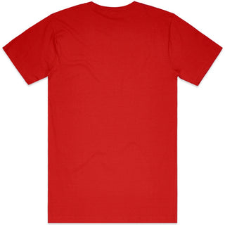AS Colour 5050T Block Tubular Tee - Back View | color:Red|view:back