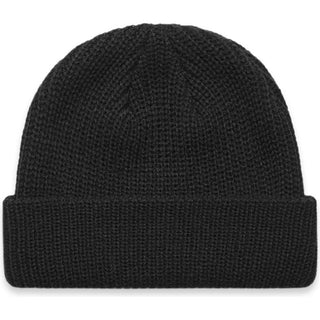 AS Colour 1120 Cable Beanie - Front View | color:Black|view:front