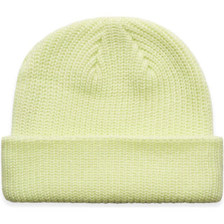 AS Colour 1120 Cable Beanie - Front View | color:Lime|view:front