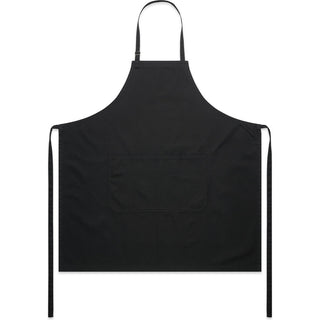 AS Colour 1080 Canvas Apron - Front View | color:Black|view:front