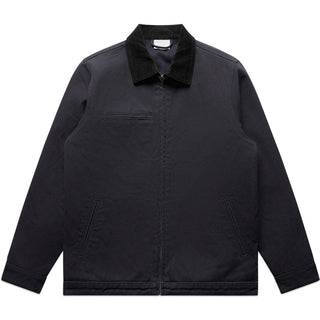 AS Colour 5533 Canvas Cord Collar Jacket - Front View | color:Ink Blue|view:front