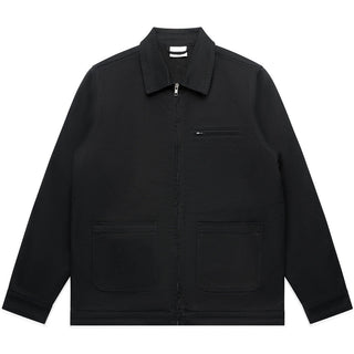 AS Colour 5527 Canvas Heavy Jacket - Front View | color:Black|view:front