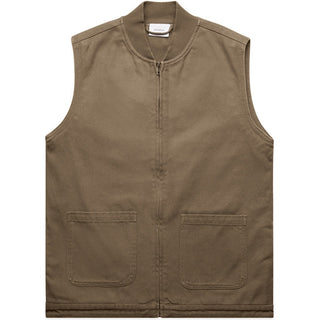 AS Colour 5528 Canvas Heavy Vest - Front View | color:Walnut|view:front