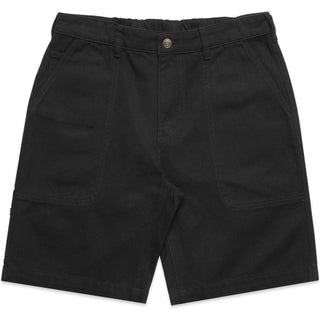 AS Colour 5983 Canvas Shorts 20" - Front View | color:Black|view:front