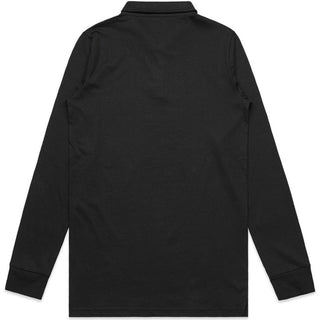 AS Colour 5404 Chad L/S Polo - Back View | color:Black|view:back