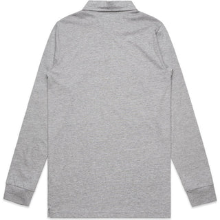 AS Colour 5404 Chad L/S Polo - Back View | color:Grey Marle|view:back
