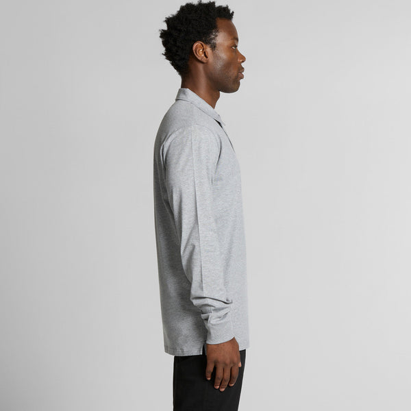 AS Colour Chad L/S Polo | 5404 (Grey Marle)