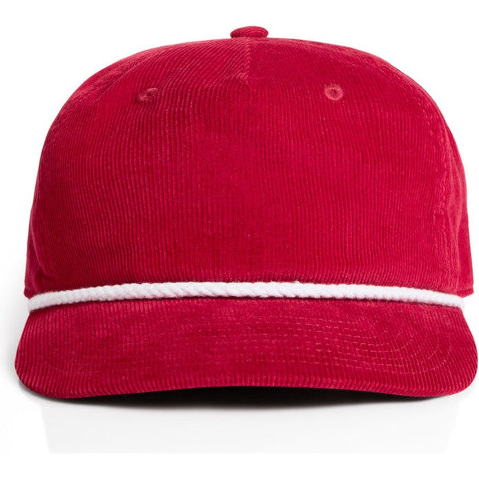 AS Colour Class Cord Rope Cap | 1185 (Cardinal/White)