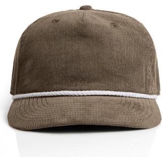AS Colour 1185 Class Cord Rope Cap - Front View | color:Walnut/White|view:front
