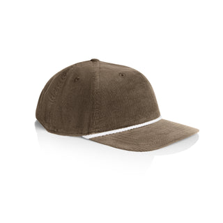 AS Colour 1185 Class Cord Rope Cap - Side view | color:Walnut/White|view:side