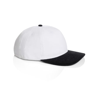 AS Colour 1159 Class Cord Two-Tone Cap - Side view | color:White/Black|view:side