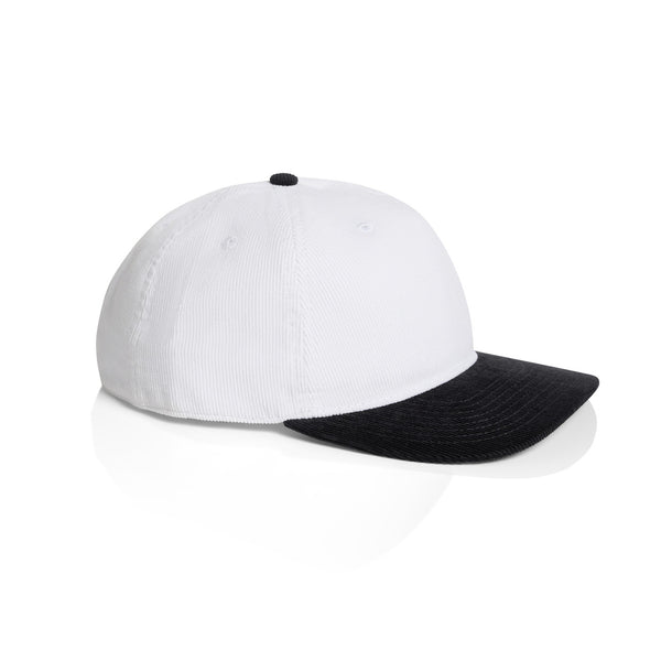 AS Colour Class Cord Two-Tone Cap | 1159 (White/Black)