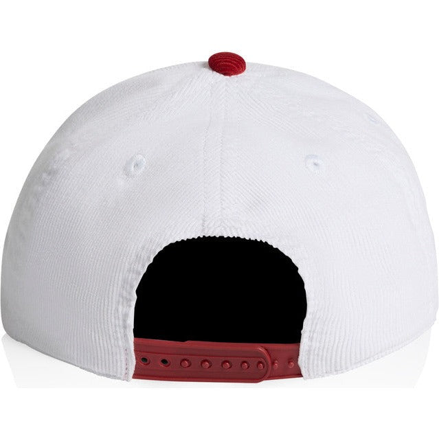 AS Colour Class Cord Two-Tone Cap | 1159 (White/Cardinal)