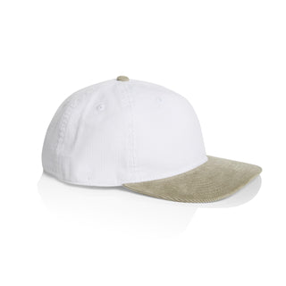 AS Colour 1159 Class Cord Two-Tone Cap - Side view | color:White/Eucalyptus|view:side