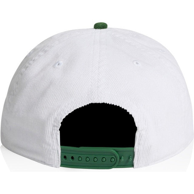 AS Colour Class Cord Two-Tone Cap | 1159 (White/Forest)