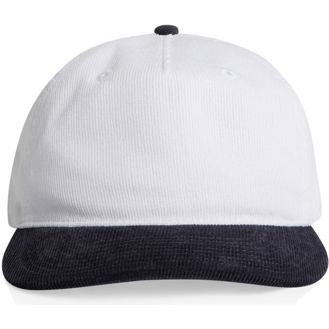 AS Colour Class Cord Two-Tone Cap | 1159 (White/Ink Blue)