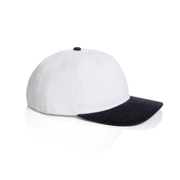 AS Colour Class Cord Two-Tone Cap | 1159 (White/Ink Blue)