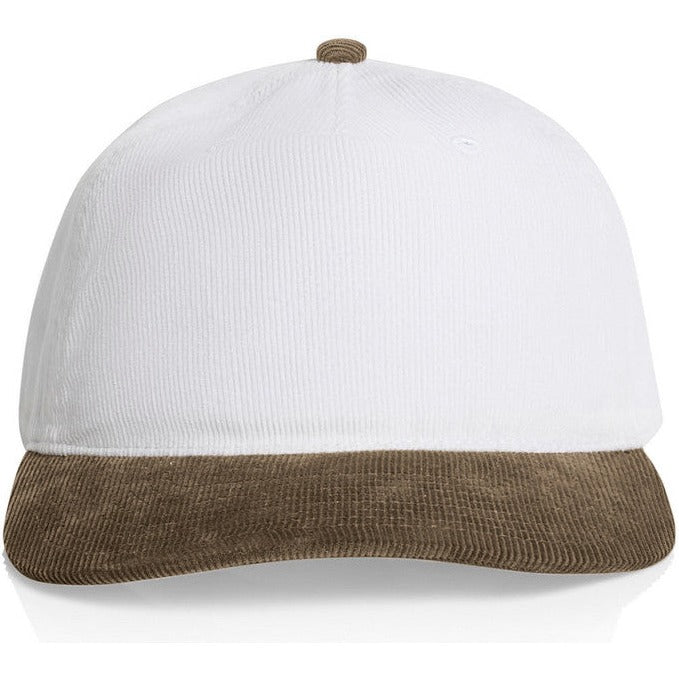 AS Colour Class Cord Two-Tone Cap | 1159 (White/Walnut)
