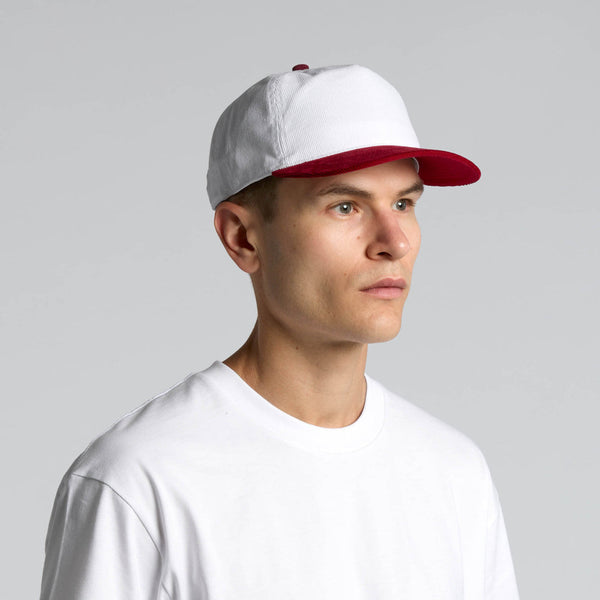 AS Colour Class Cord Two-Tone Cap | 1159 (White/Walnut)
