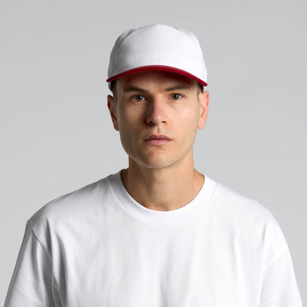 AS Colour Class Cord Two-Tone Cap | 1159 (White/Black)