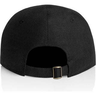 AS Colour 1158 Class Linen Cap - Back View | color:Black|view:back