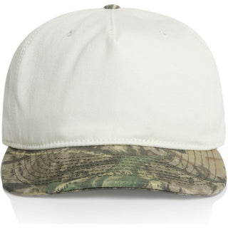 AS Colour 1154C Class Two-Tone Camo Cap - Front View | color:Natural/Tree Camo|view:front