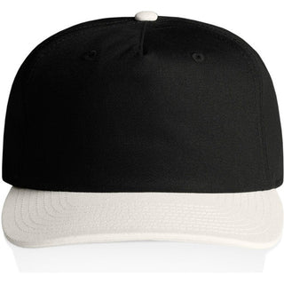 AS Colour 1154 Class Two-Tone Cap - Front View | color:Black/Natural|view:front