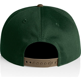 AS Colour 1154 Class Two-Tone Cap - Back View | color:Forest/Walnut|view:back