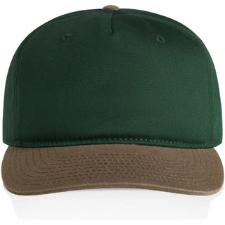 AS Colour 1154 Class Two-Tone Cap - Front View | color:Forest/Walnut|view:front
