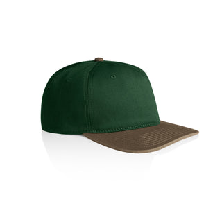 AS Colour 1154 Class Two-Tone Cap - Side view | color:Forest/Walnut|view:side