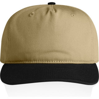 AS Colour 1154 Class Two-Tone Cap - Front View | color:Khaki/Black|view:front