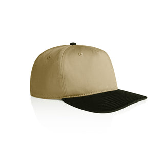 AS Colour 1154 Class Two-Tone Cap - Side view | color:Khaki/Black|view:side