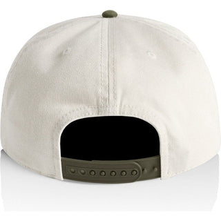 AS Colour 1154 Class Two-Tone Cap - Back View | color:Natural/Army|view:back