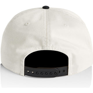 AS Colour 1154 Class Two-Tone Cap - Back View | color:Natural/Black|view:back