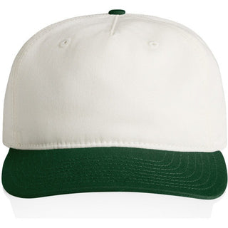 AS Colour 1154 Class Two-Tone Cap - Front View | color:Natural/Forest|view:front