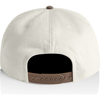 AS Colour 1154 Class Two-Tone Cap - Back View | color:Natural/Walnut|view:back