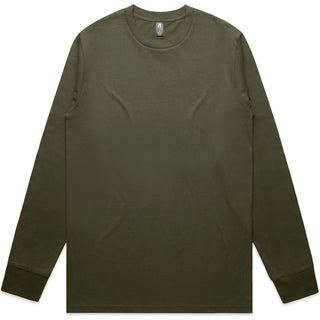 AS Colour 5071 Classic L/S Tee - Front View | color:Army|view:front
