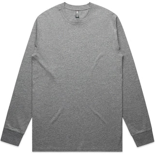 AS Colour 5071 Classic L/S Tee - Front View | color:Grey Marle|view:front